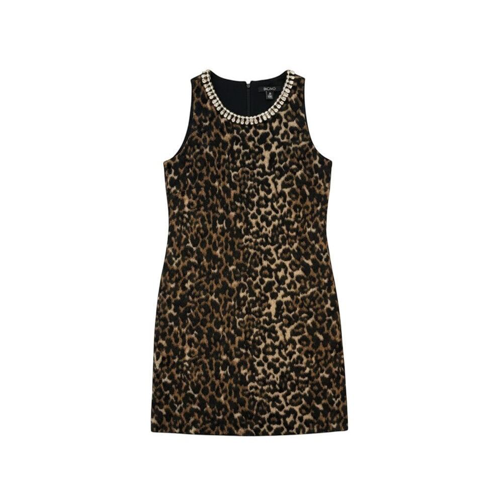 BCBG Women's Sleeveless Animal Print Dress